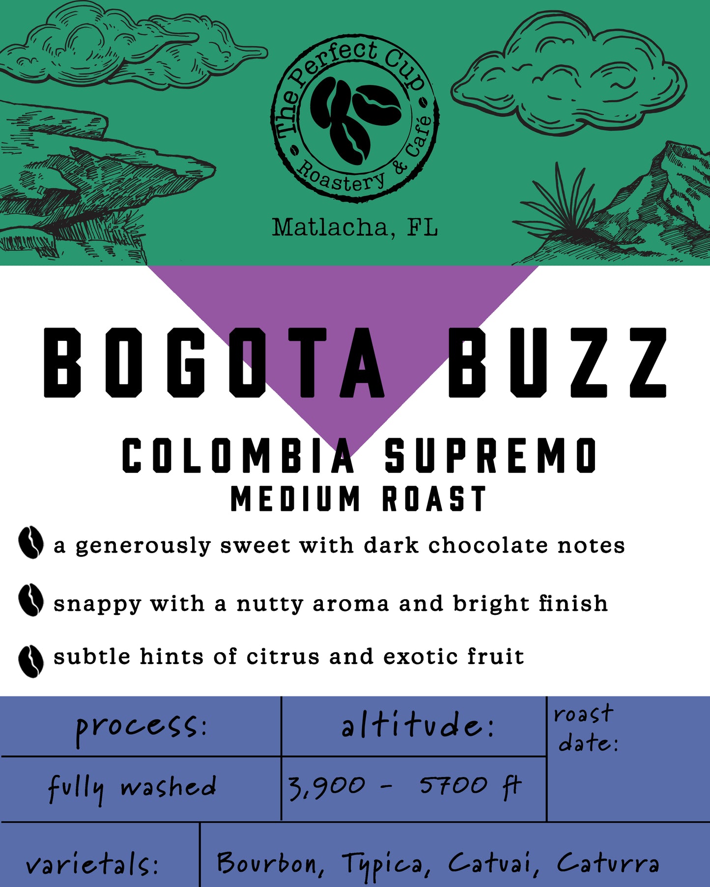 BOGOTA BUZZ         Single Origin Colombia Supremo