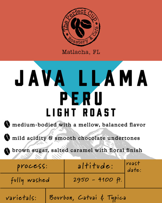 JAVA LLAMA         Single Origin Peru - Organic